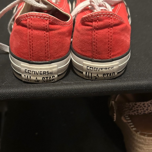 Converse Red and White Sneakers - Picture 4 of 4